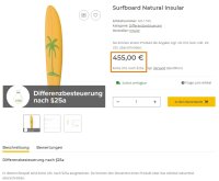 Surfboard Natural Insular