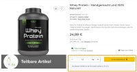 Whey Protein - Handgemacht und 100% Naturell